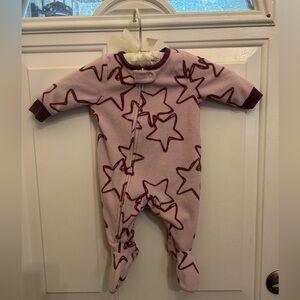 4/$20❄️ ⭐️Carter's Purple Stars Footie 3 month Baby Cute Warm Sleeper Pajamas